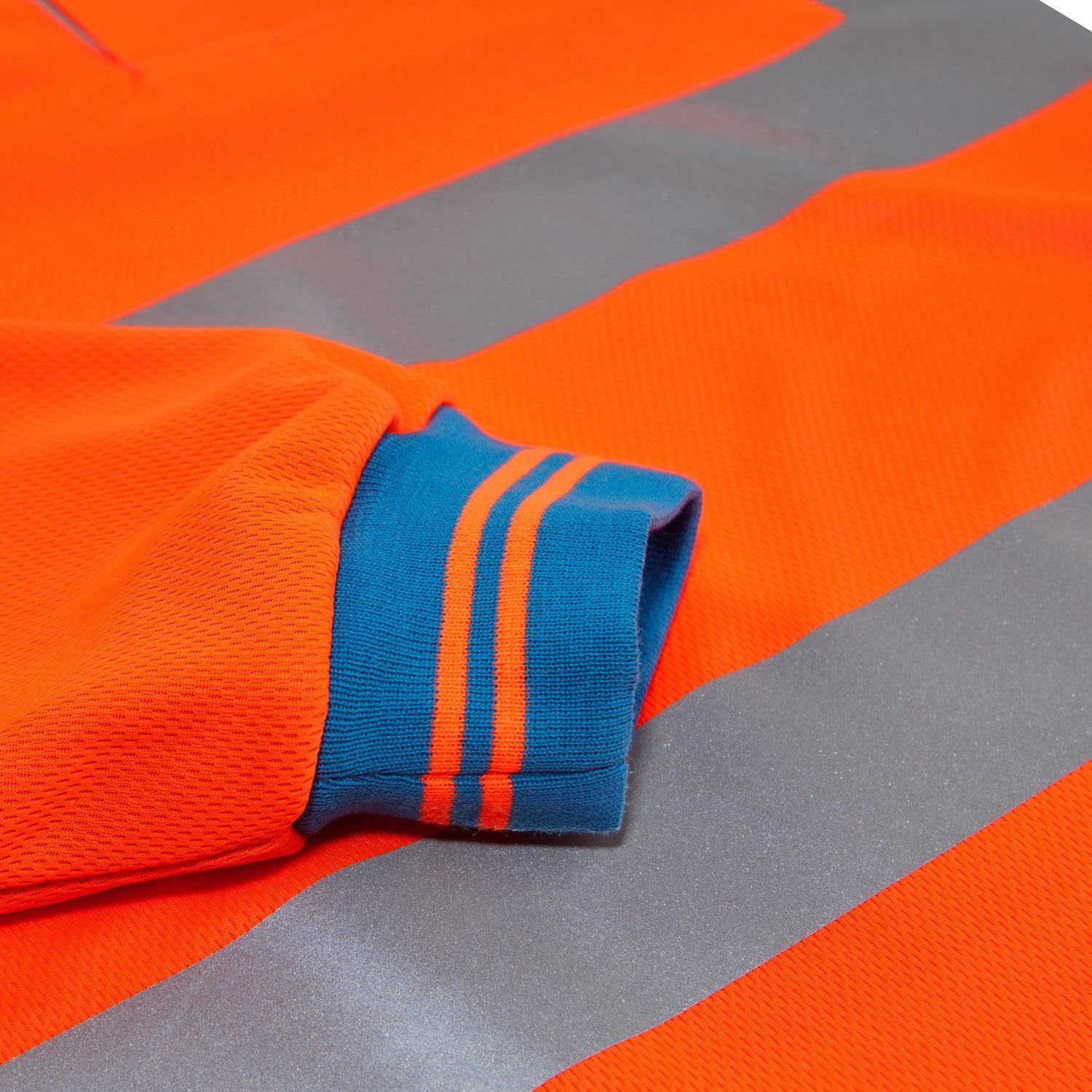 Pulsar Rail Spec Hi Vis Long Sleeve Cut Reinforced Polo Shirt - PR470 Orange