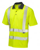 Leo Workwear Rockham Iso 20471 Cl 2 Coolviz Polo Shirt (Ecoviz)