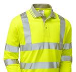 Pulsar Long Sleeve Hi-Vis Polo Shirt - P458 - thumbnail 3