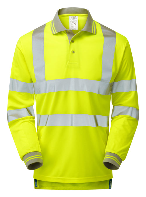 Pulsar Long Sleeve Hi-Vis Polo Shirt - P458