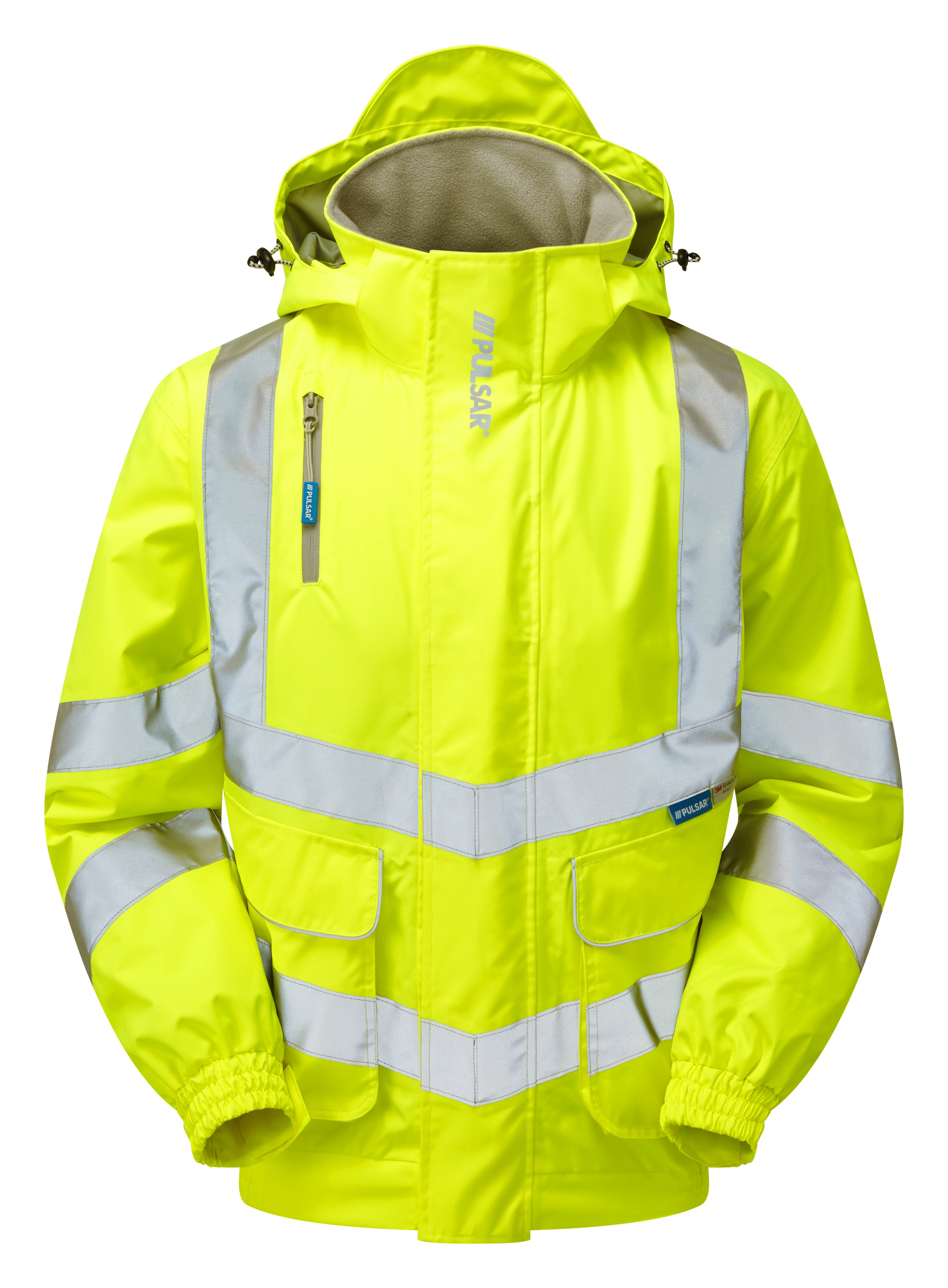 Pulsar Unlined Hi-Vis Bomber Jacket - P533 Yellow