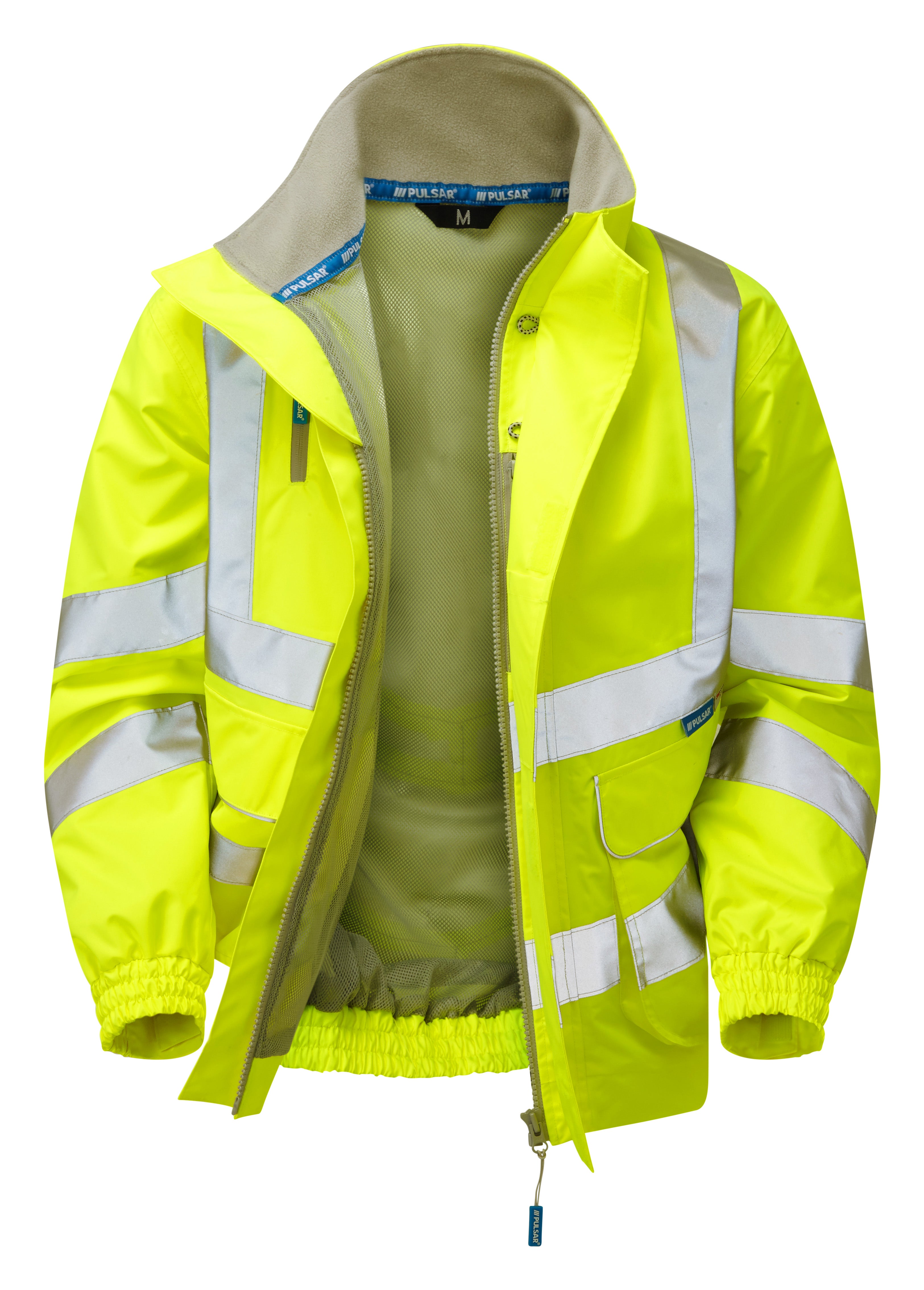 Pulsar Unlined Hi-Vis Bomber Jacket - P533 Yellow