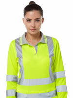 Pulsar Ladies Long Sleeve Polo Shirt - P702 - thumbnail 3