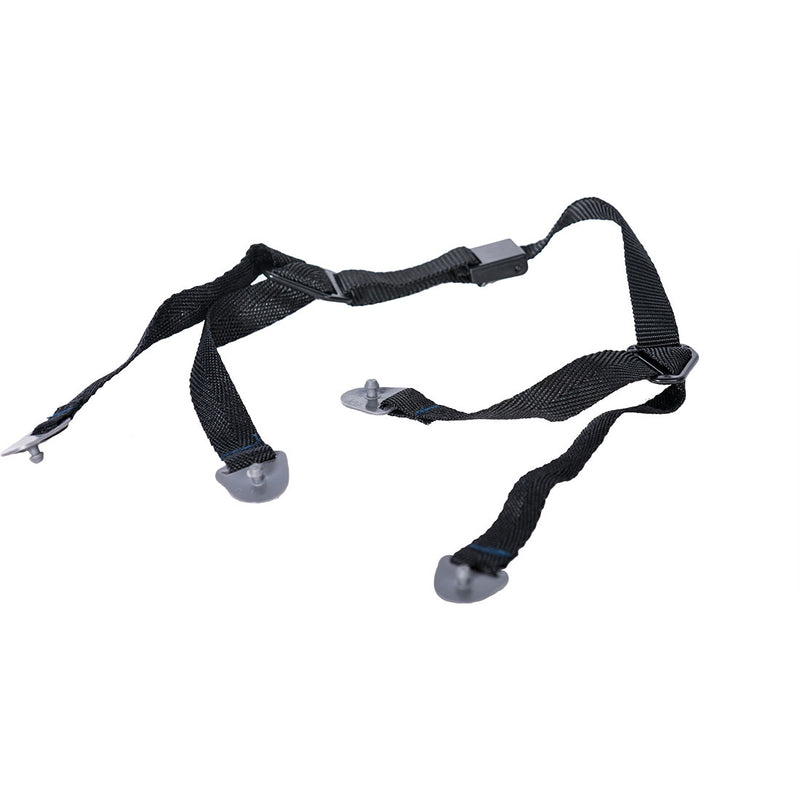 Black 4-point chin strap for Portwest Endurance safety helmets.