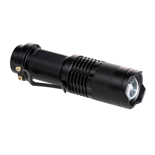 Black Portwest PA68 high-powered LED pocket torch.