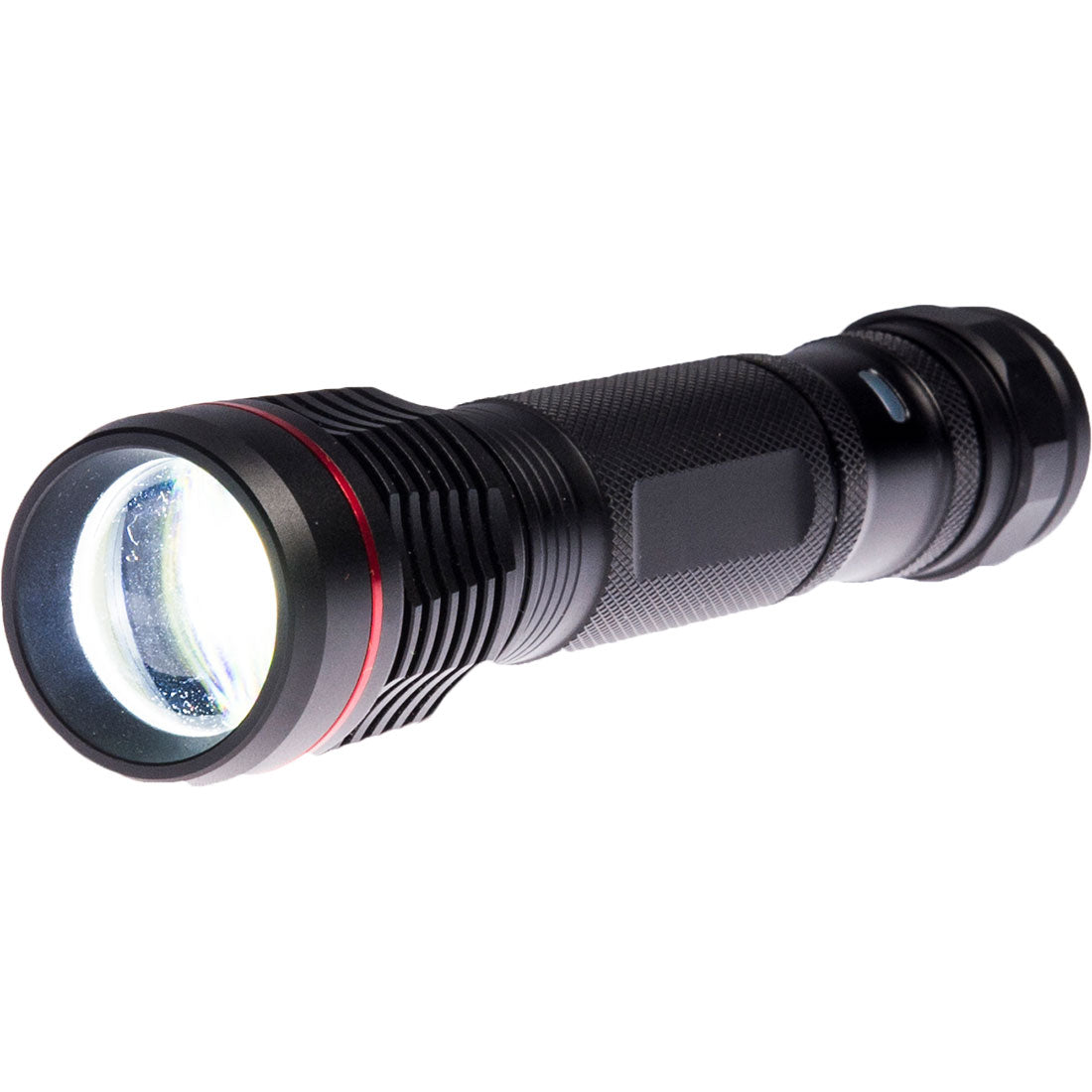 Black Portwest PA75 USB rechargeable LED torch.