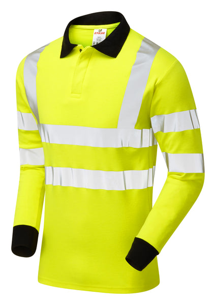 Pulsar Flame Retardant Ast Arc Hi-Vis Long Sleeve Polo Shirt - PARC21