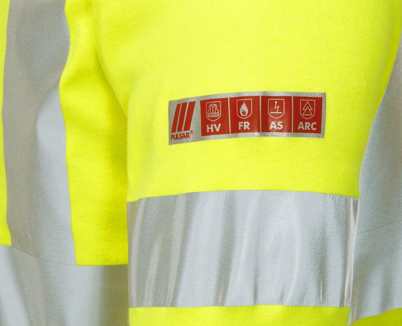 Pulsar Flame Retardant Ast Arc Hi-Vis Long Sleeve Polo Shirt - PARC21