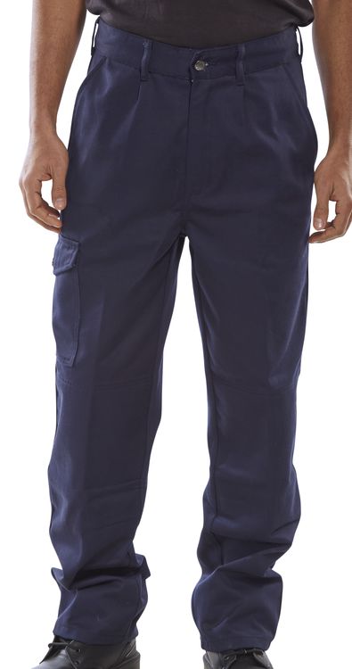 Beeswift Heavyweight Drivers Trousers - Navy Blue