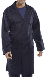 Beeswift Poly Cotton Warehouse Coat - thumbnail 1