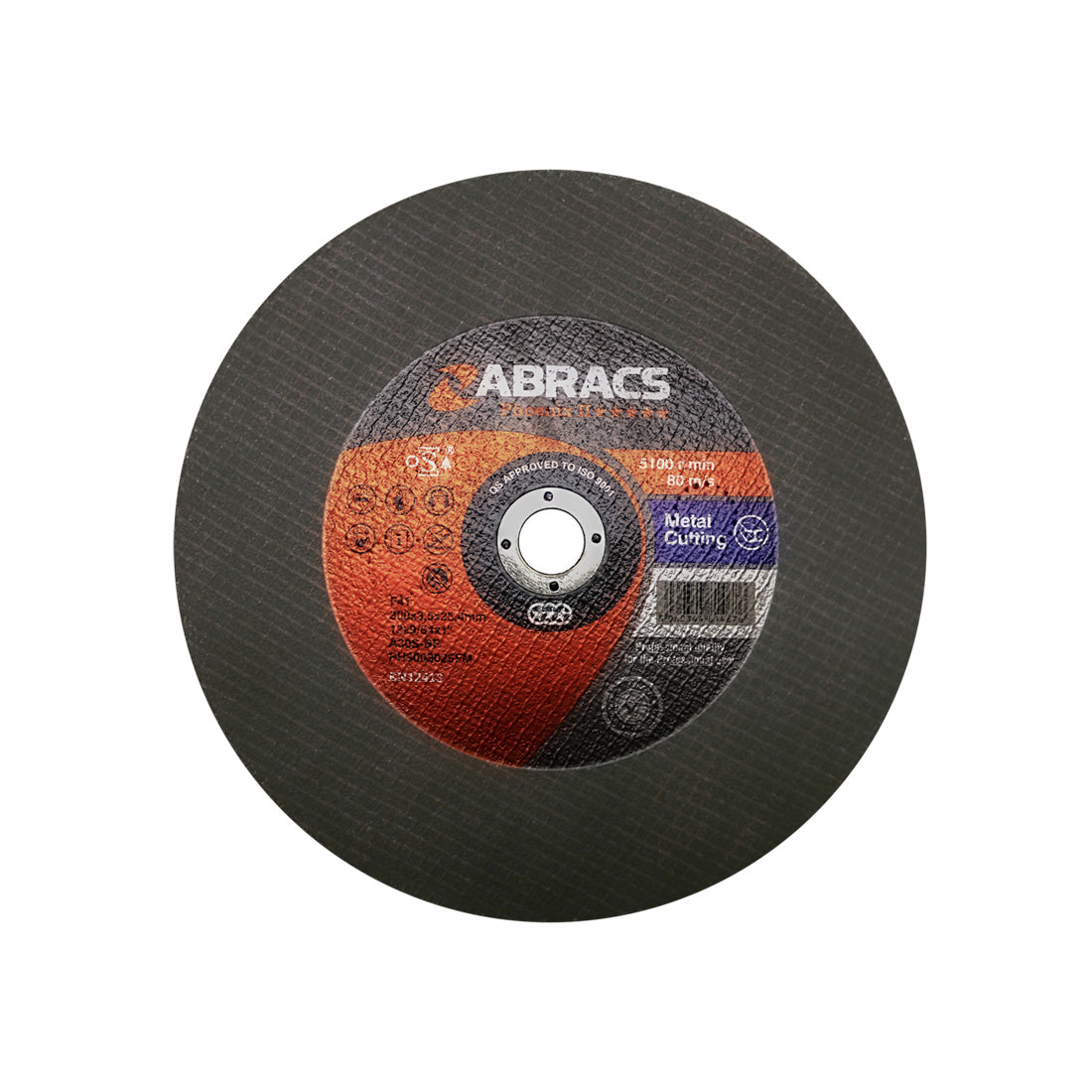 Abracs Phoenix II Flat Metal Cutting Disc - 300 x 3.5 x 25.4mm