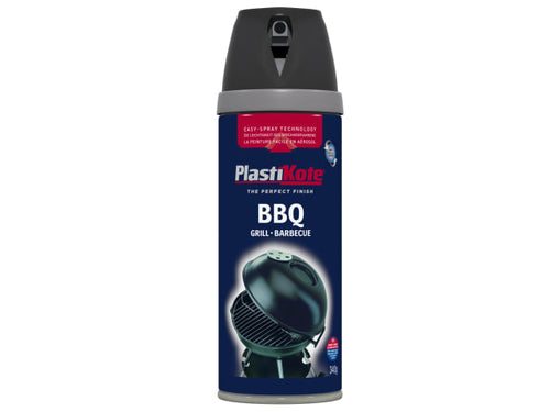 PlastiKote Twist & Spray BBQ Paint Black 400ml