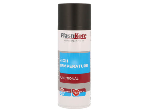 PlastiKote Trade High Temperature Spray Paint Black 400ml