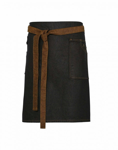 Premier Division Waxed Look Denim Waist Apron