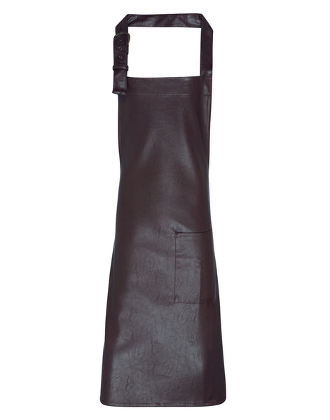 Premier Faux Leather Bib Apron