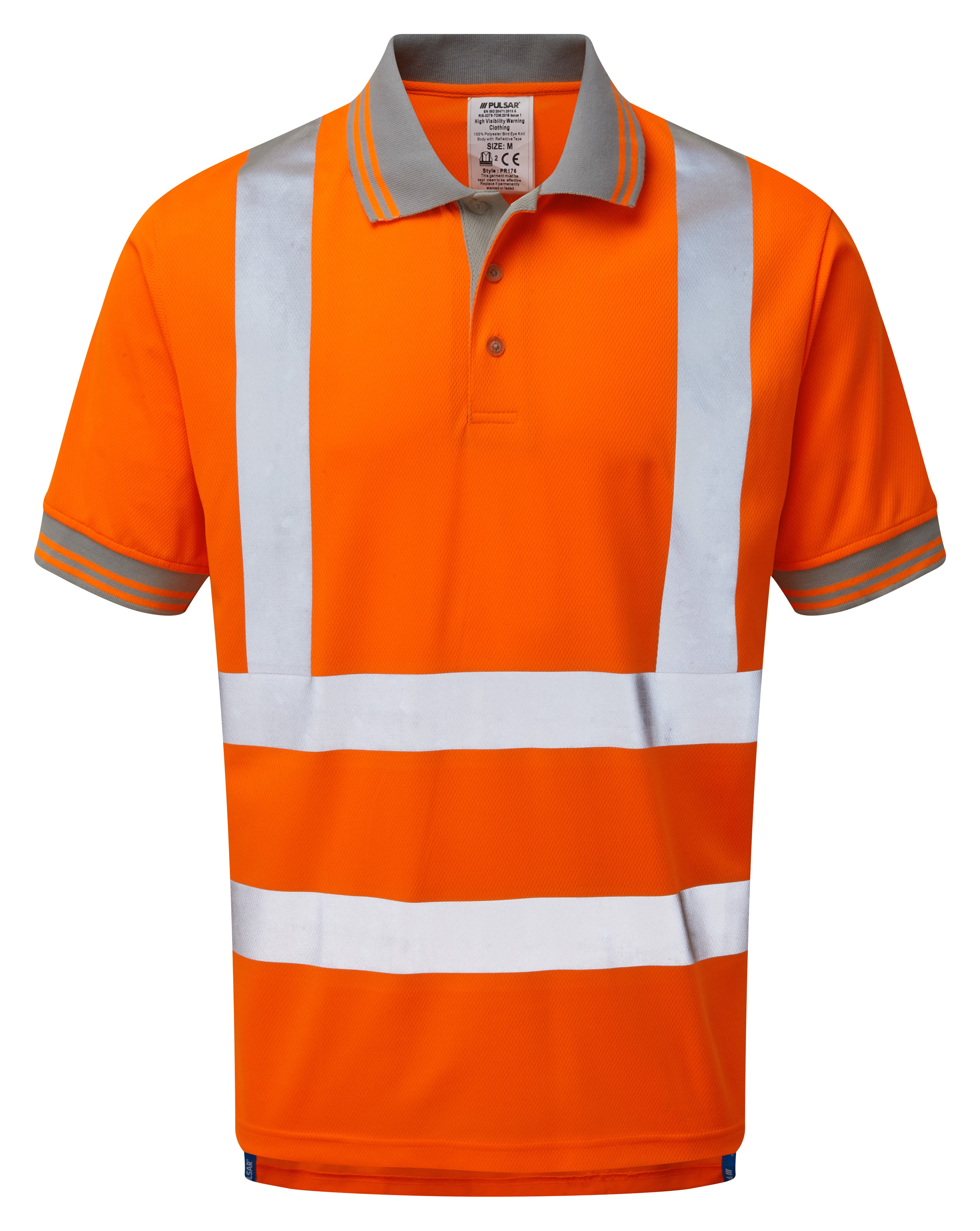 Pulsar Rail Spec Hi-Vis Polo Shirt - PR176 Orange