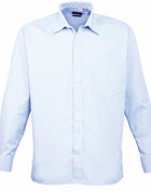 Premier Mens Long Sleeve Poplin Shirt