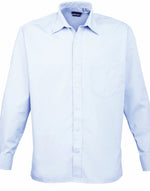Premier Mens Long Sleeve Poplin Shirt - thumbnail 5