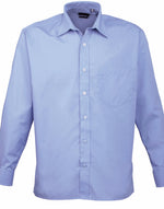 Premier Mens Long Sleeve Poplin Shirt - thumbnail 7