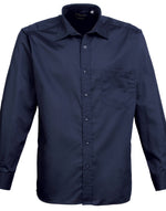 Premier Mens Long Sleeve Poplin Shirt - thumbnail 8