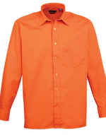 Premier Mens Long Sleeve Poplin Shirt - thumbnail 9
