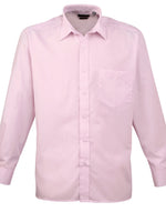 Premier Men's Long Sleeve Poplin Shirt - PR200 - thumbnail 3
