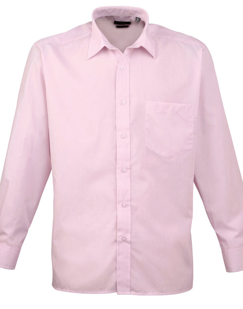 Premier Men's Long Sleeve Poplin Shirt - PR200