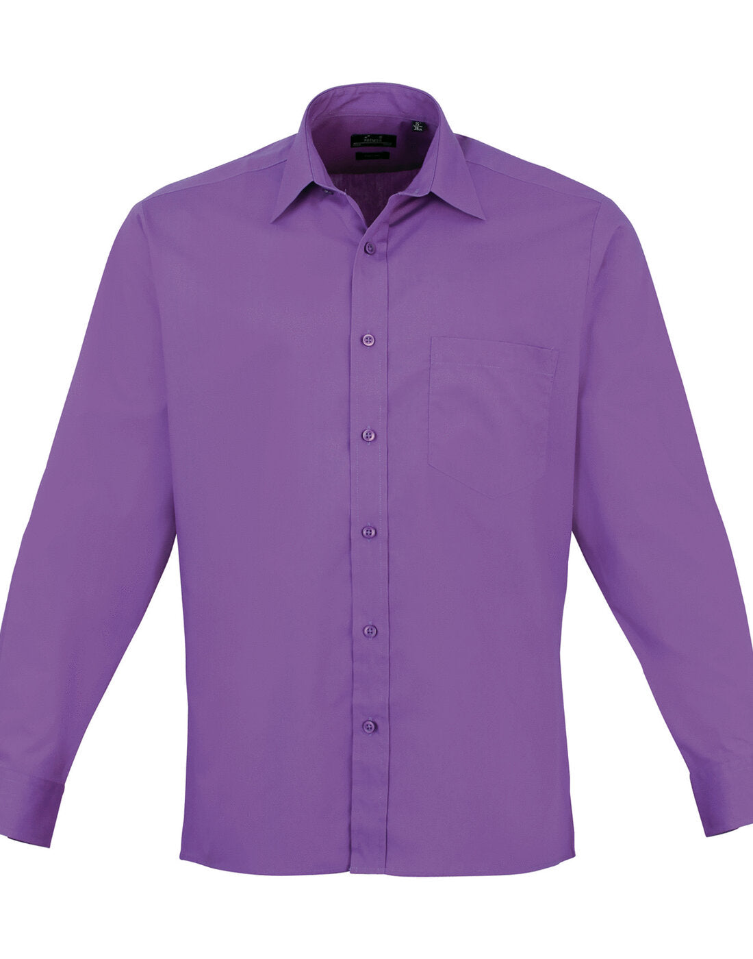Premier Men's Long Sleeve Poplin Shirt - PR200