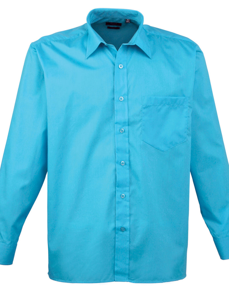 Premier Men's Long Sleeve Poplin Shirt - PR200