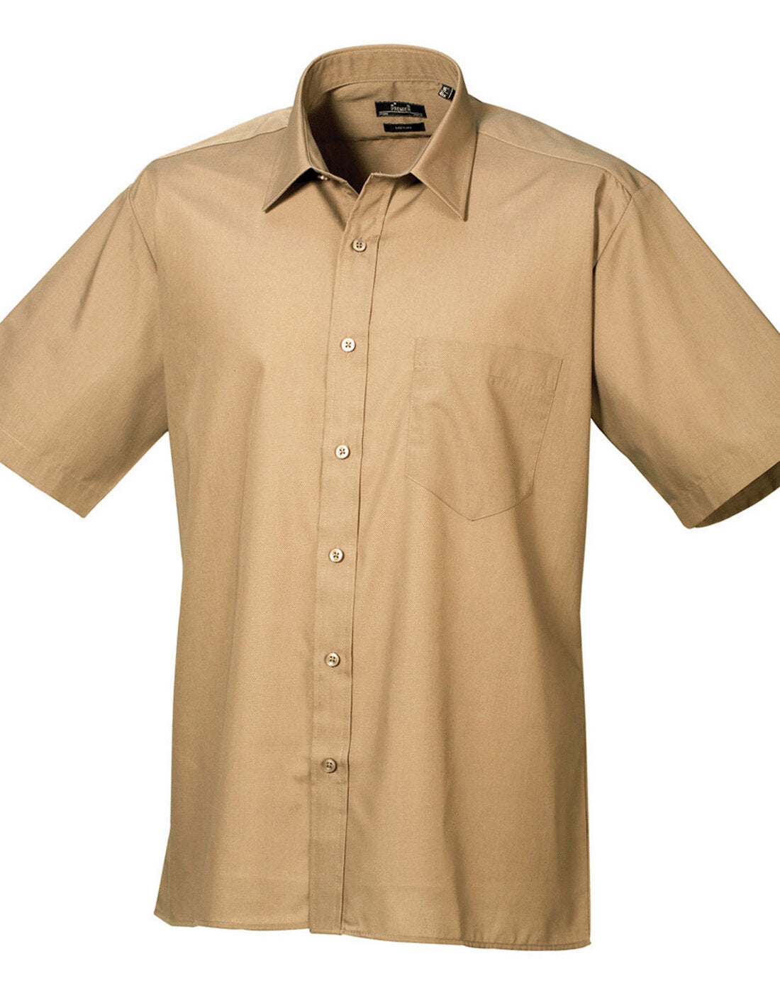 Premier Mens Short Sleeve Poplin Shirt - PR202