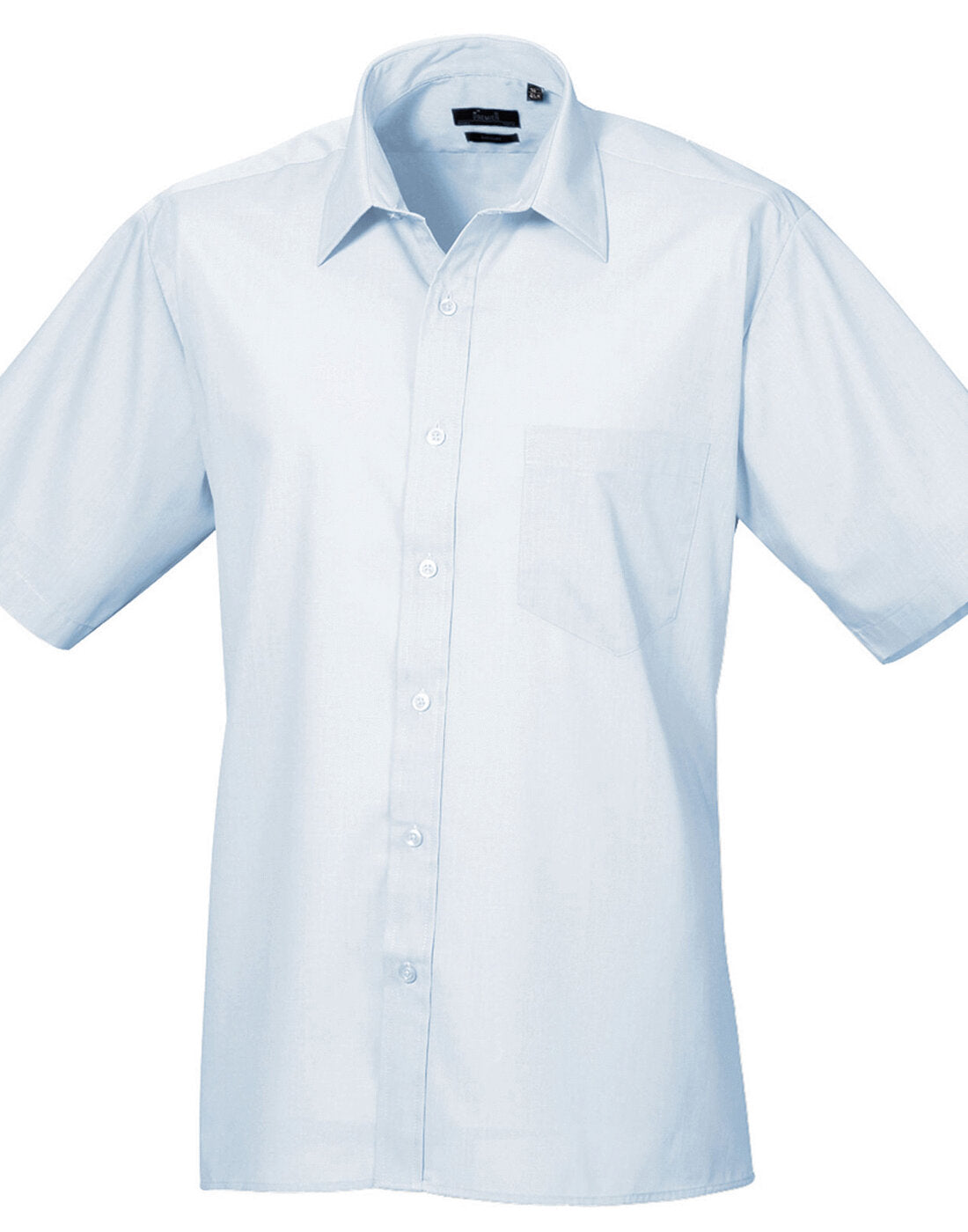 Premier Mens Short Sleeve Poplin Shirt - PR202