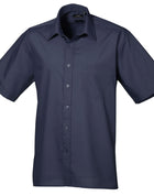 Premier Mens Short Sleeve Poplin Shirt - PR202