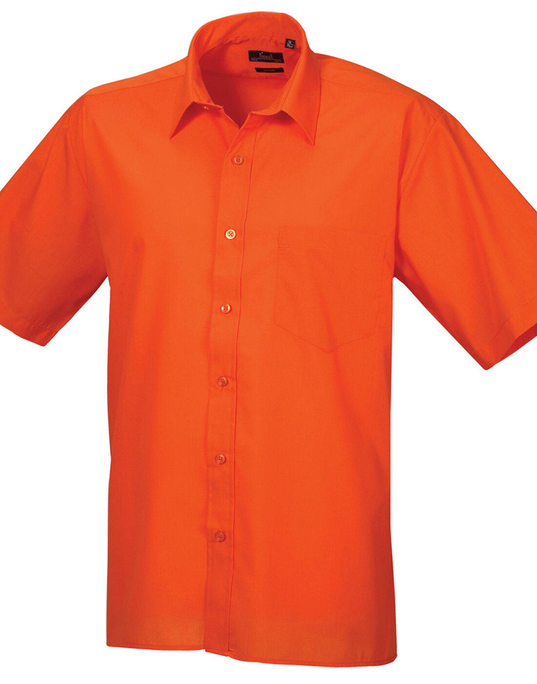 Premier Mens Short Sleeve Poplin Shirt - PR202