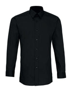 Premier Men's Long Sleeve Fitted Poplin Shirt - thumbnail 3