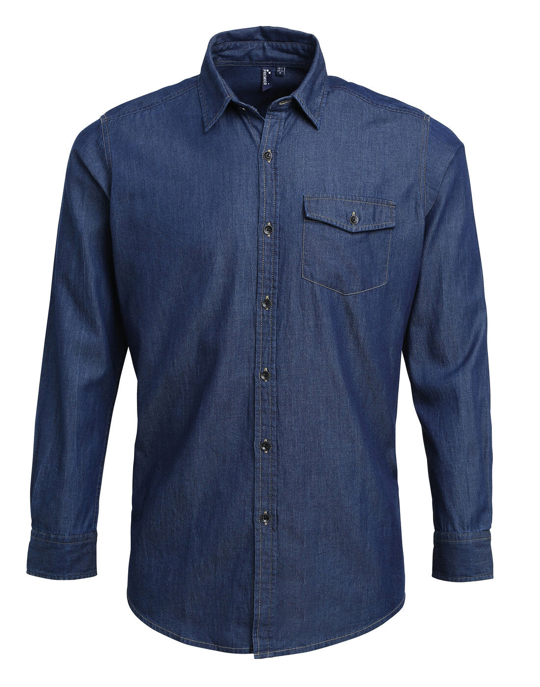 Premier Men's Jeans Stitch Denim Shirt