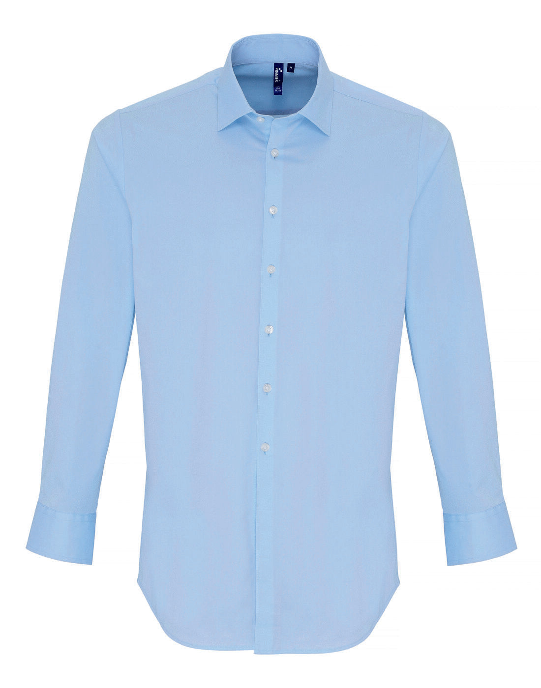 Premier Men's Stretch Fit Cotton Poplin Long Sleeve Shirt