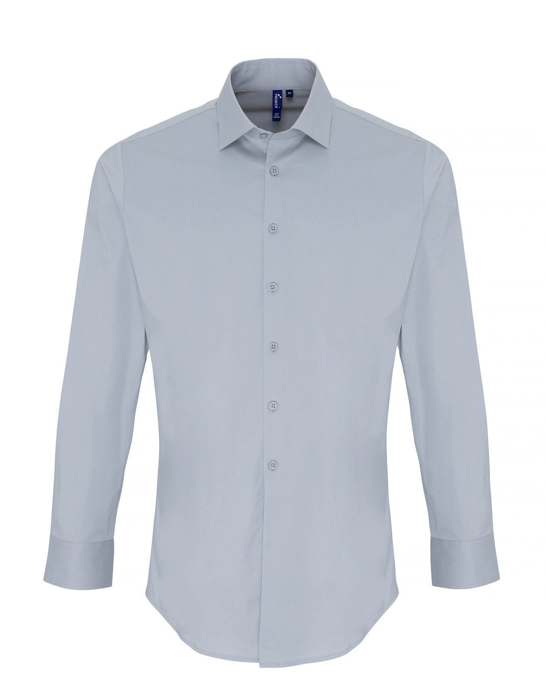 Premier Men's Stretch Fit Cotton Poplin Long Sleeve Shirt
