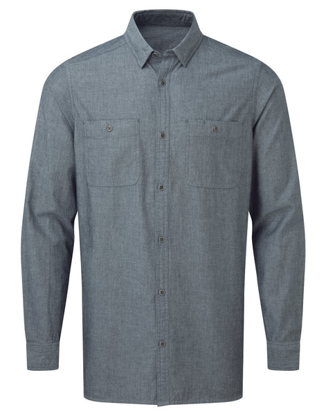 Premier Mens Organic Cotton Chambray Shirt