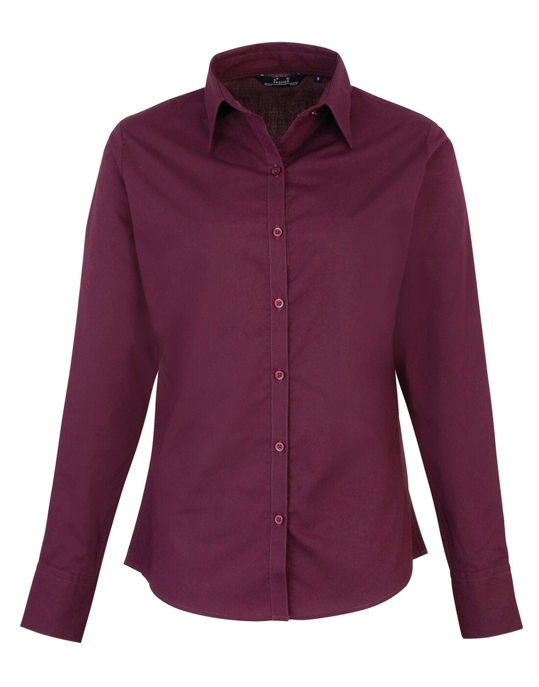 Premier Ladies Long Sleeve Poplin Blouse