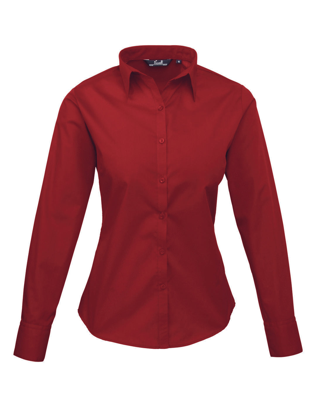 Premier Ladies Long Sleeve Poplin Blouse