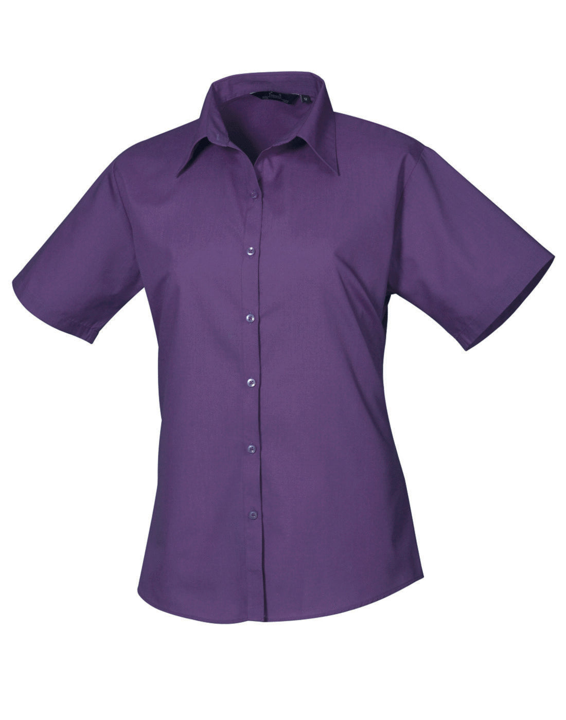 Premier Ladies Short Sleeve Poplin Blouse (cont2)