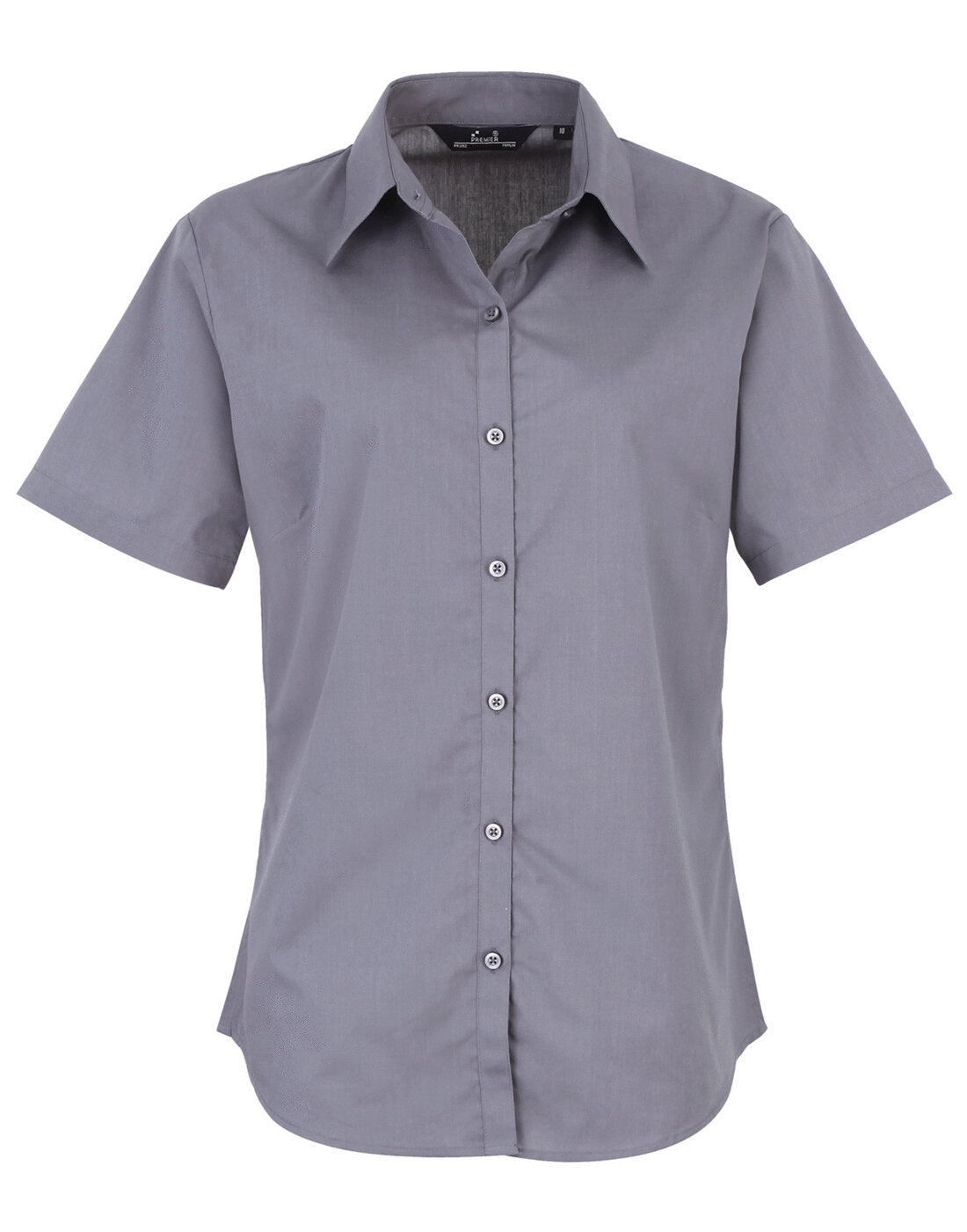 Premier Ladies Short Sleeve Poplin Blouse (cont 1)