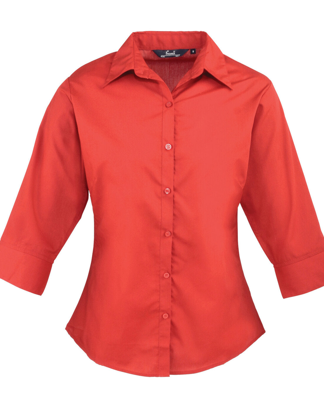 Premier Women's Poplin 3/4 Sleeve Blouse