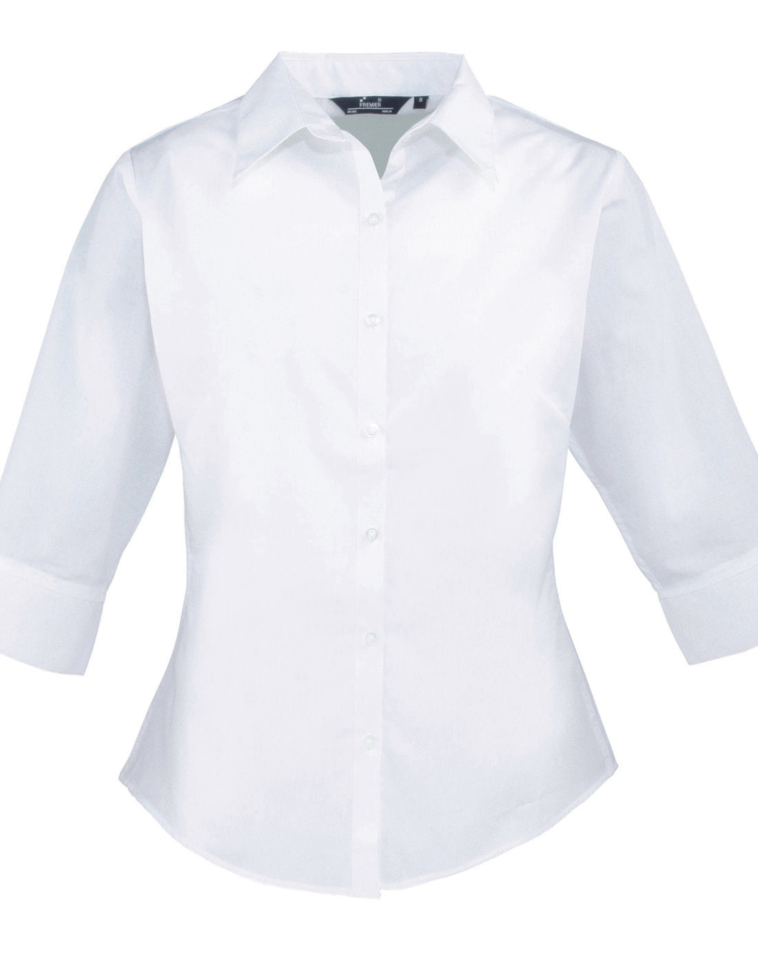 Premier Women's Poplin 3/4 Sleeve Blouse