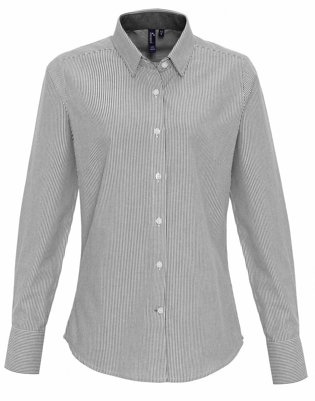 Premier Women's Cotton Rich Oxford Stripes Shirt