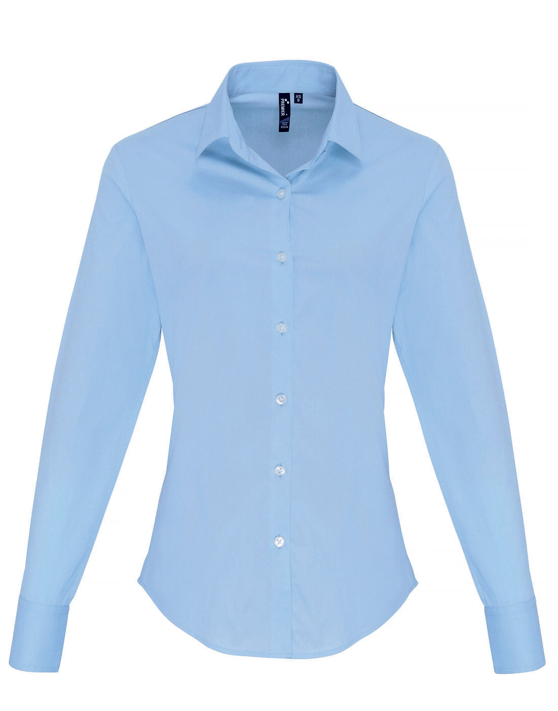 Premier Women's Stretch-Fit Cotton Poplin Long Sleeve Shirt