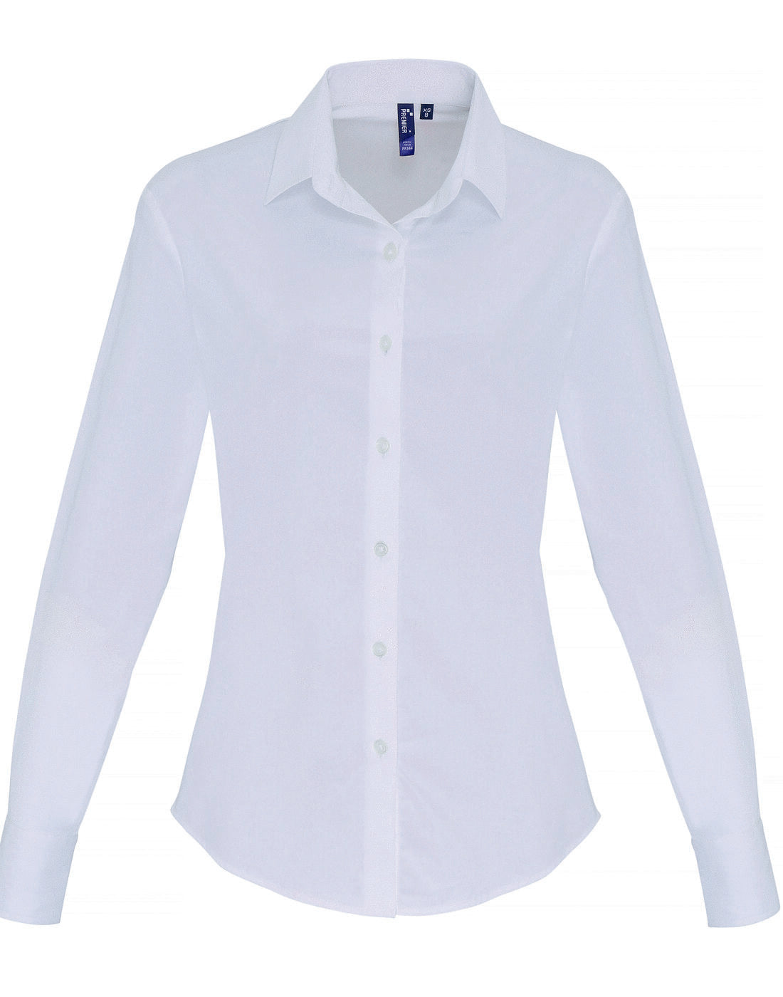 Premier Women's Stretch-Fit Cotton Poplin Long Sleeve Shirt