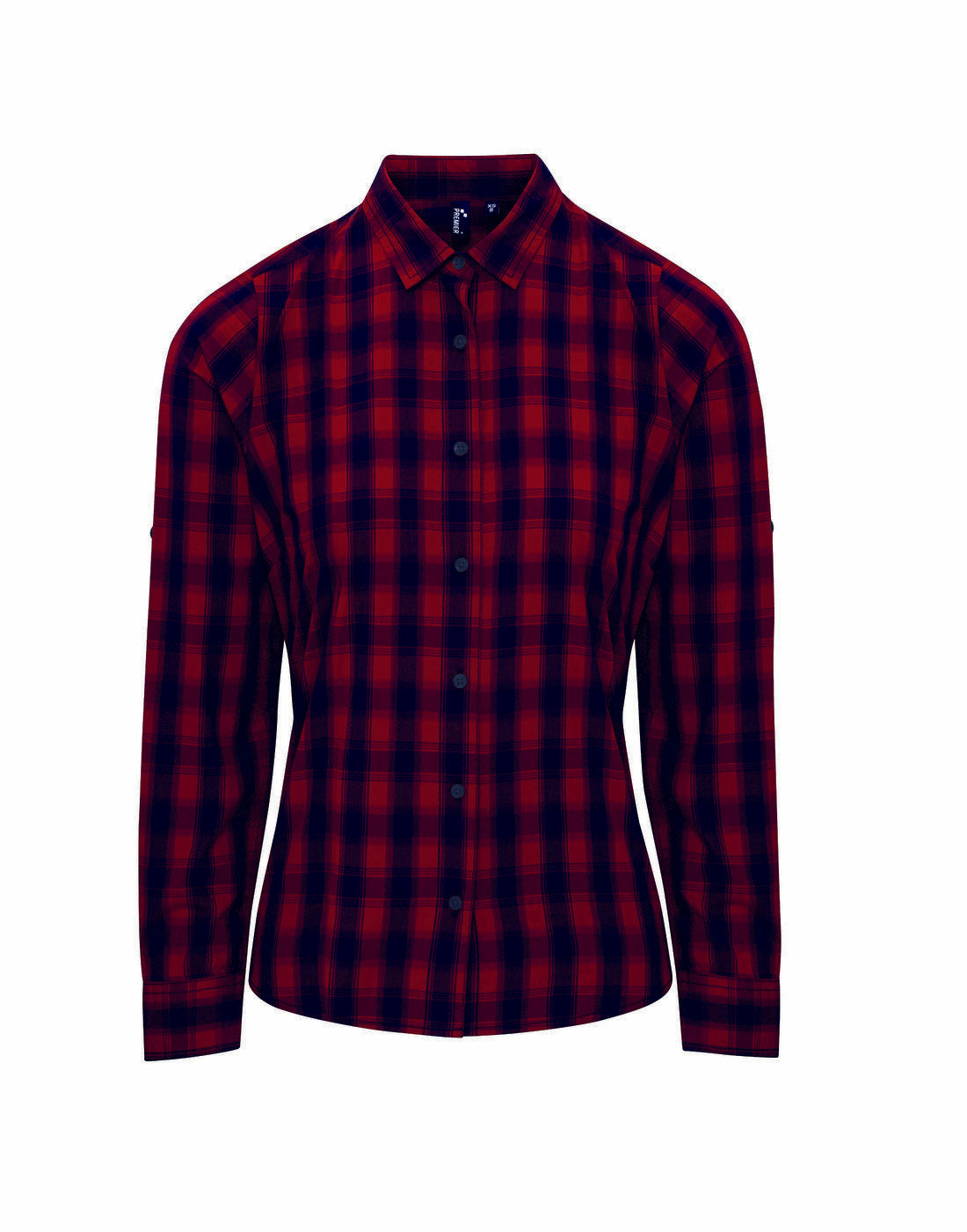 Premier 'Mulligan' Check-Women's Long Sleeve Cotton Shirt