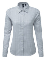 Premier Ladies Maxton Check Long Sleeve Shirt - thumbnail 5