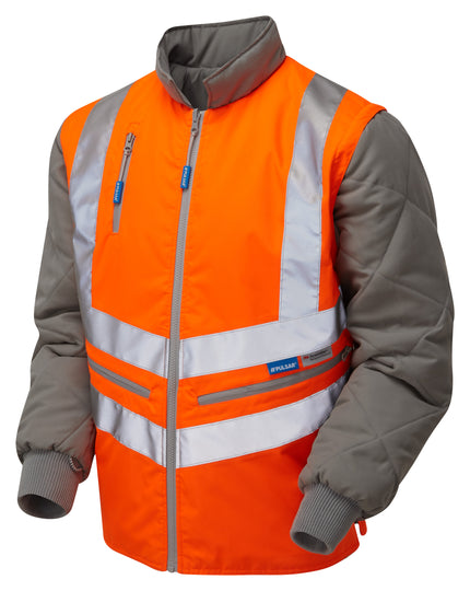 Pulsar Rail Spec Interactive Hi-Vis Bodywarmer - PR498 Orange